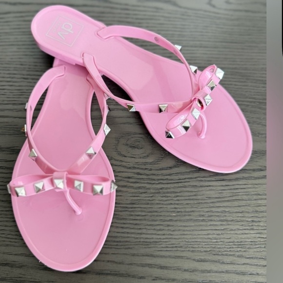 NWT Dolce Vita Pink Studded Sandals - Picture 3 of 9